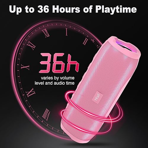 Miniatura 6 de Altavoces Bluetooth, altavoz Bluetooth portátil inalámbrico con sonido estéreo fuerte de 20 W, emparejamiento TWS, altavoces de ducha impermeables