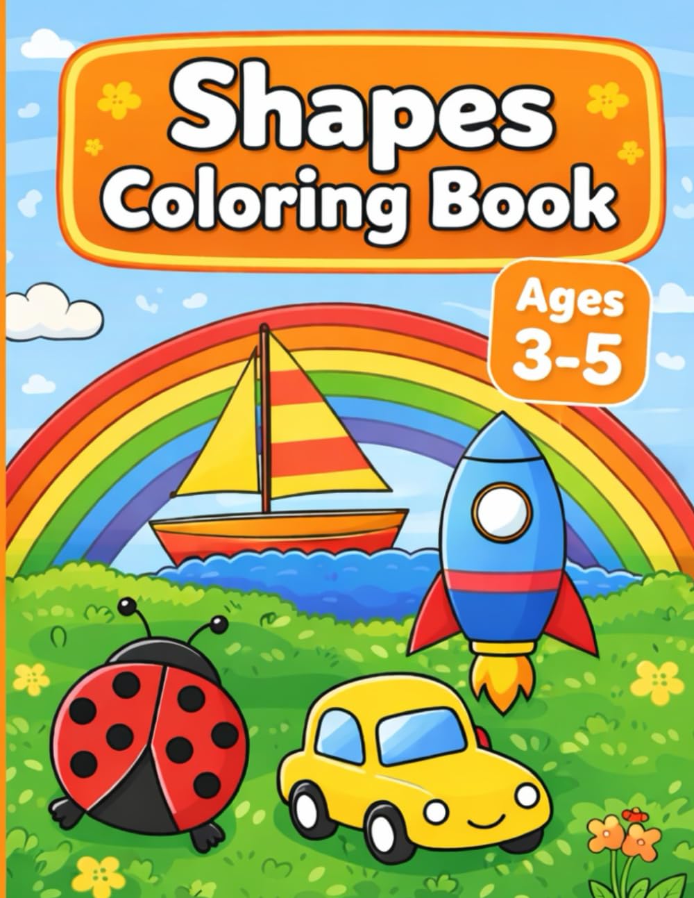 Shapes Coloring Book for Kids: Simple Shapes and Easy Coloring Pages – Fun Learning for Ages 3–5