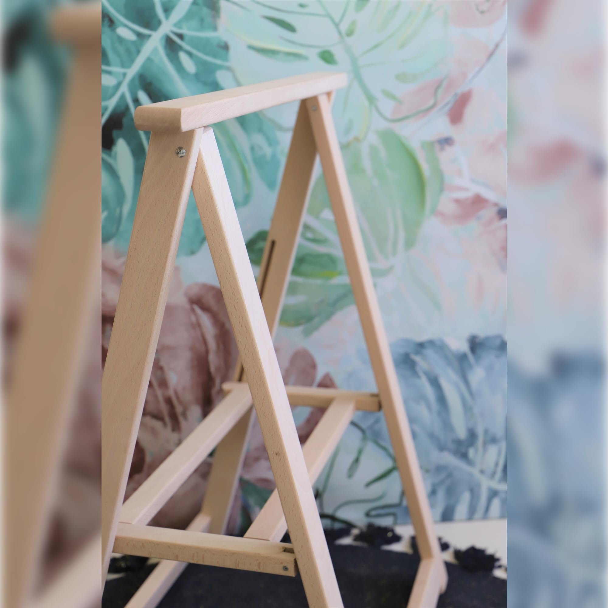 WELL HOME MOBILIARIO & DECORACIÓN Caballete de haya bajo 73cm acabado SIN barniz