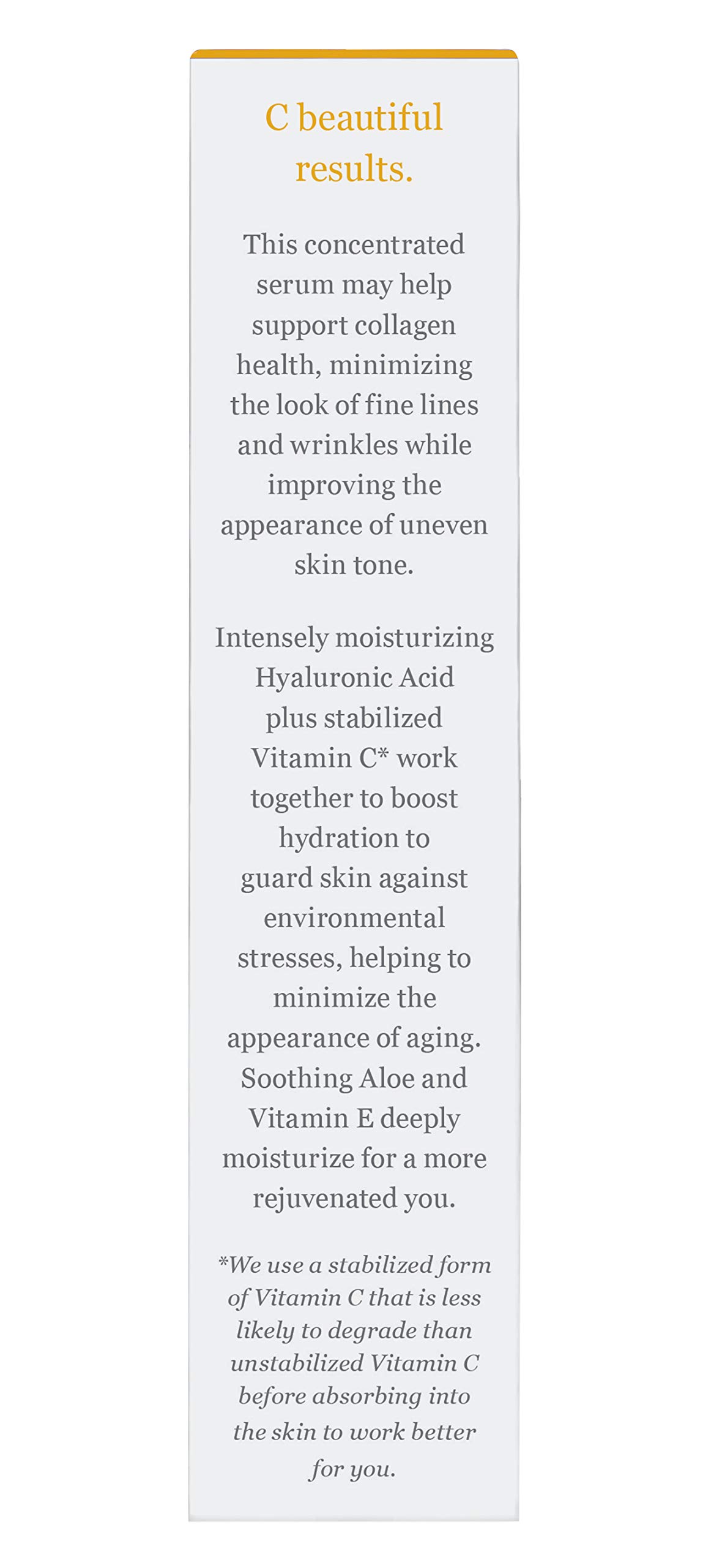 DERMA E Vitamin C Concentrated Serum with Hyaluronic Acid All Natural