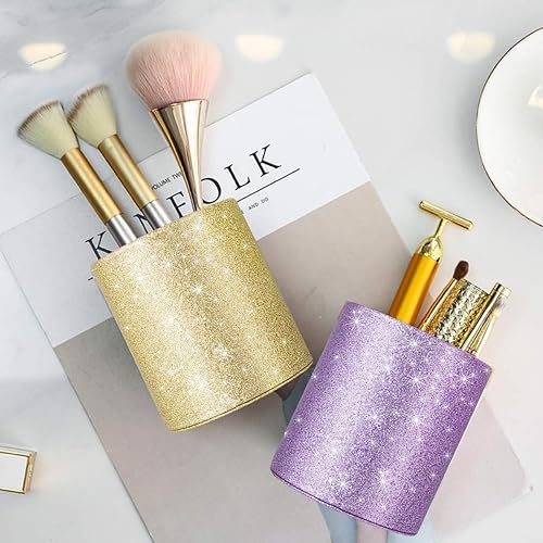 Vista 158 de WAVEYU Soporte para bolígrafos para mujeres y niñas, taza de lápices, decoración de escritorio de mármol, soporte para brochas de maquillaje