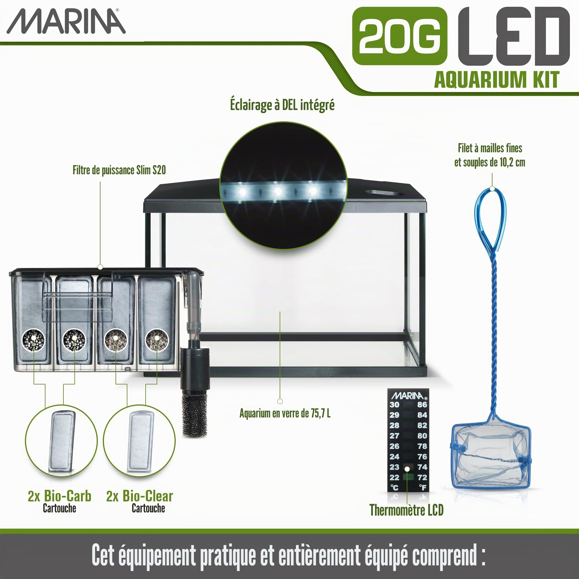 Marina Kit LED pour aquarium