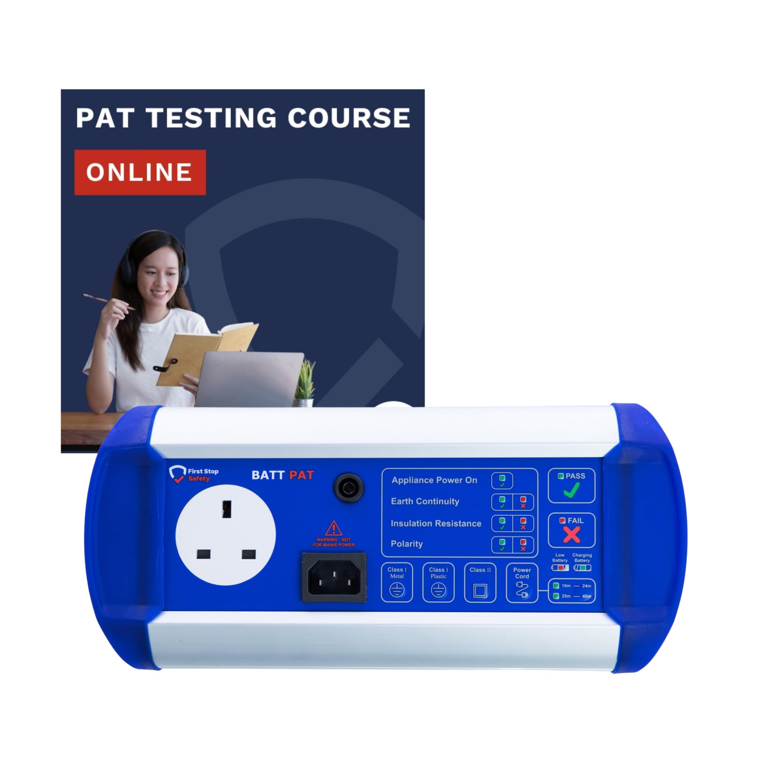 BattPAT PAT Tester and Online Course Bundle