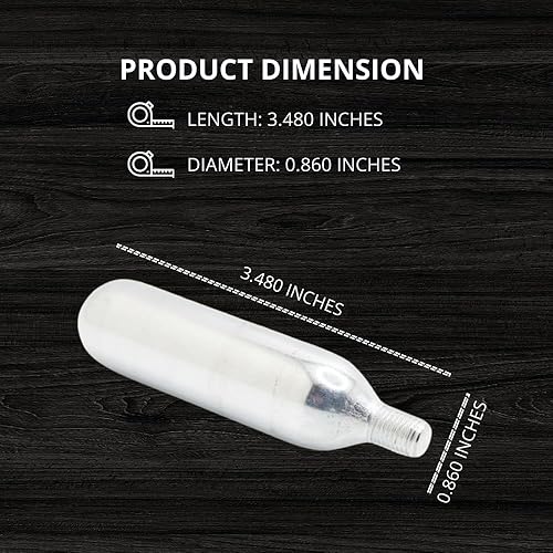 Miniatura 3 de Cartuchos de grado alimenticio roscados de nitrógeno - 0.14 oz (N2 puro) - Paquete de 30