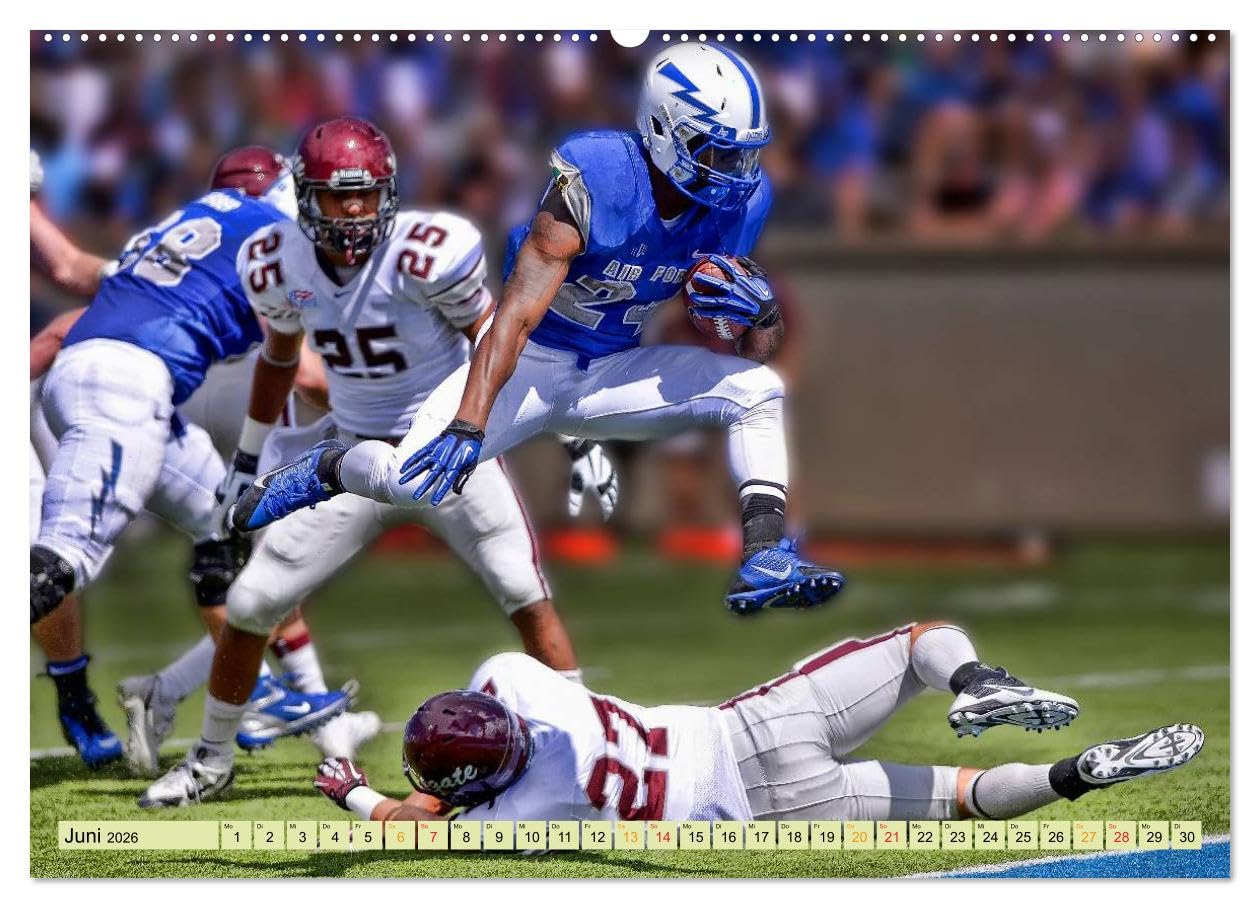 American Football - Taktik und Athletik (Wandkalender 2026 DIN A2 quer), CALVENDO Monatskalender: Teamsport der Extra-Klasse. (CALVENDO Sport)