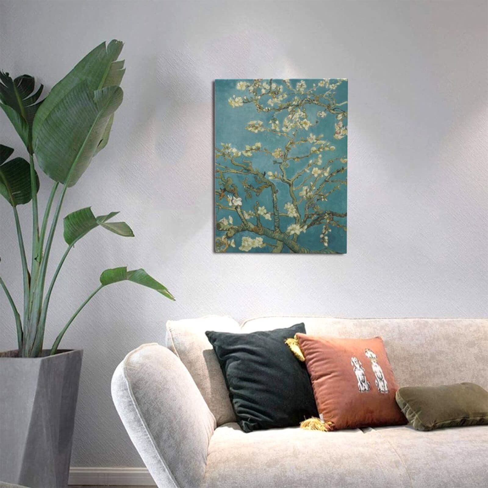イタリア製ゴッホ『花咲くアーモンドの木』額絵絵画アートパネル壁掛け