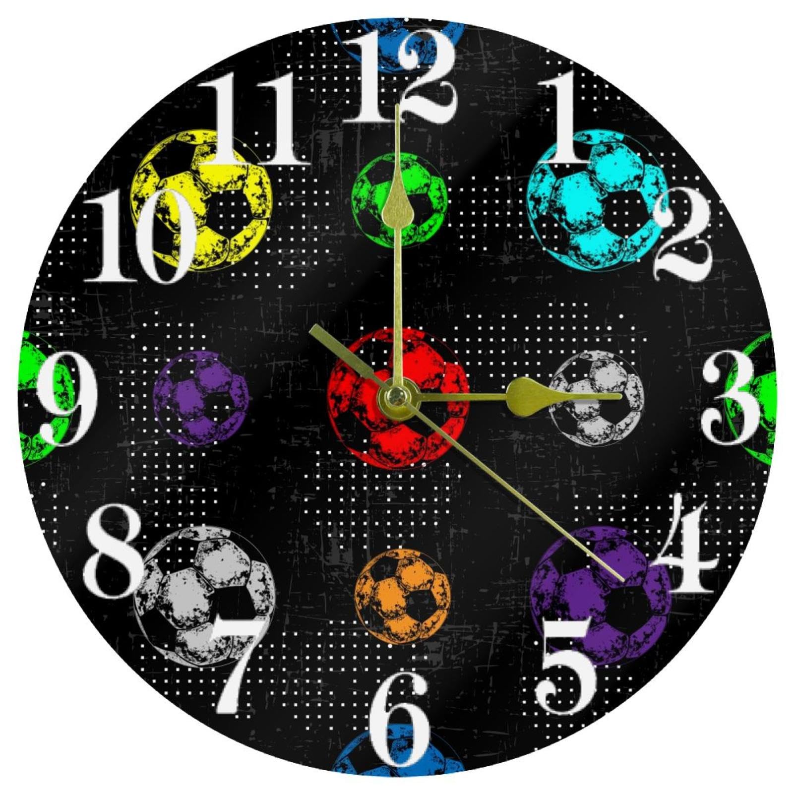 Horloge murale silencieuse à quartz sans tic-tac pile pour la cuisine