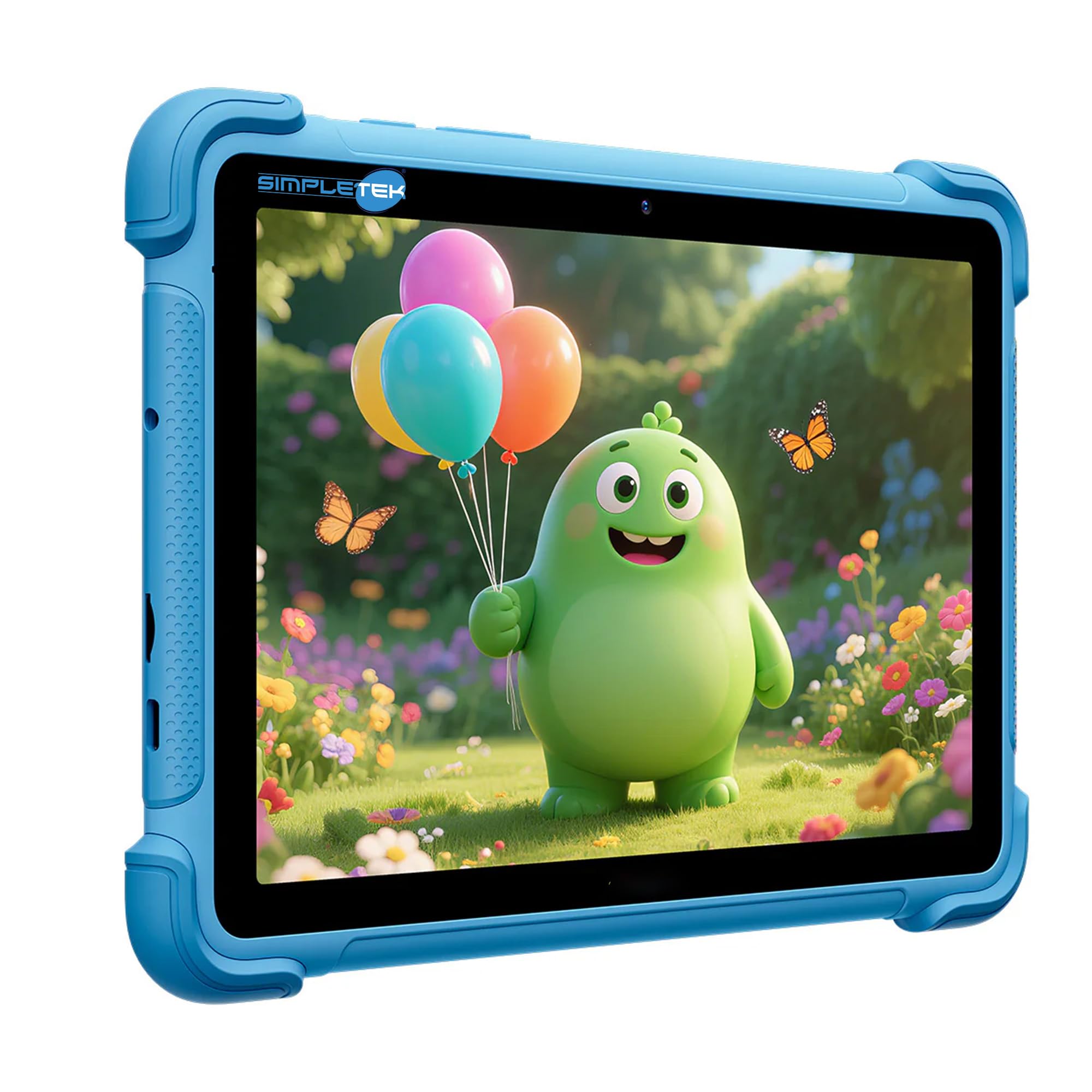 SIMPLETEK - Tablet per Bambini 8,68" - 64GB ROM - Fino a 16GB RAM (RAM Boost) - 5000mAh - Android 16 - Parental Control Avanzato - Blu