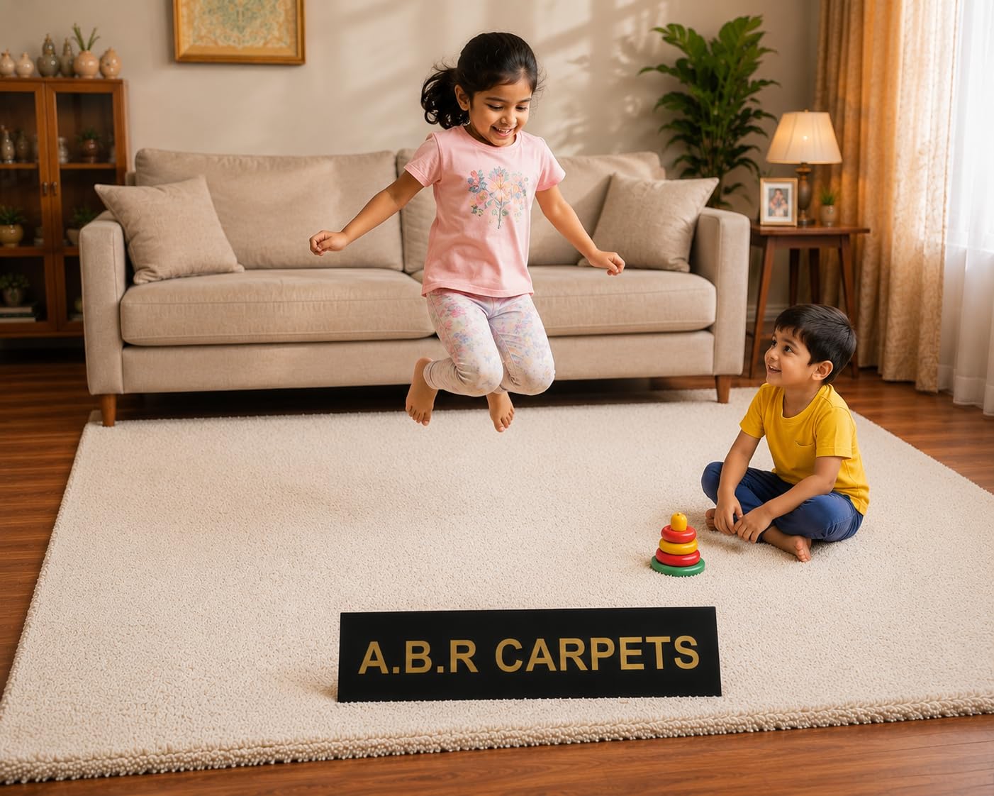 Buy A.B.R CARPETS Ultra Soft Shaggy Area Carpet 2x5 Feet (61 x 152