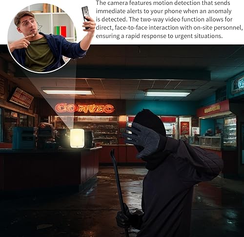 Miniatura 7 de Cámara de videollamadas bidireccional con pantalla HD de 2.8 pulgadas, cámara de seguridad para el hogar interior con batería, monitor de niñera