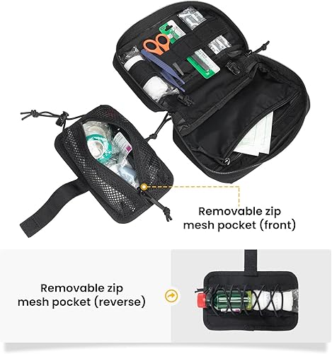 Miniatura 4 de EXCELLENT ELITE SPANKER Bolsa táctica de primeros auxilios IFAK Rip Away Molle EMT, bolsa compacta de administración, bolsa de utilidad médica, kits