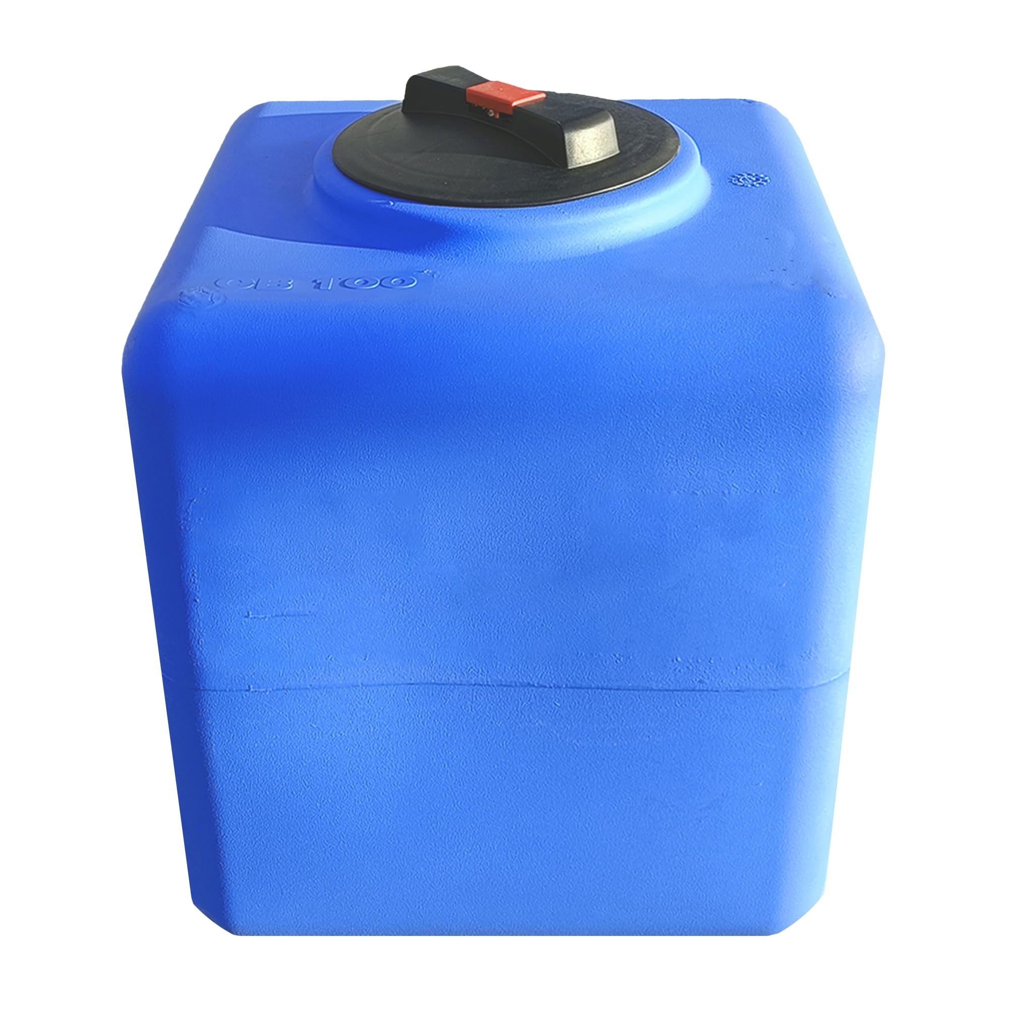 ESTO Serbatoio Acqua Potabile 100L - 200L - 300L - 500 L Polietilene Per Raccolta Acqua, Cisterna Esterno Blu, con Pompa e Press Control Pressostato (Solo Serbatoio, 100 Litri)