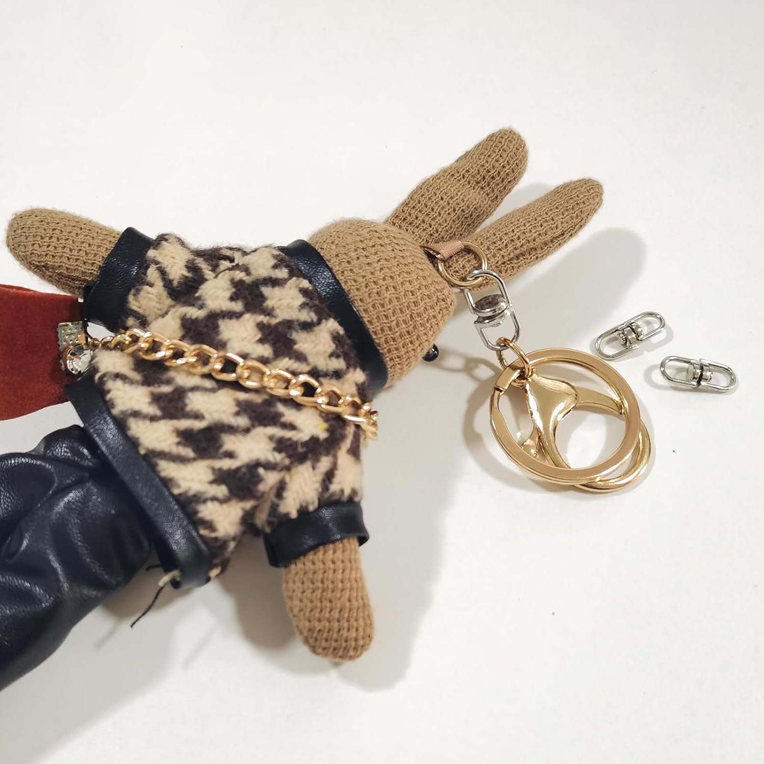 100pcs Double End Design Swivel Key Ring Connector, Double Opening Swivel Clasp Swivel Joint Pendant Clasp Lanyard Key Ring Backpack Jewellery Keychain DIY Craft Making Accessories - Image 4