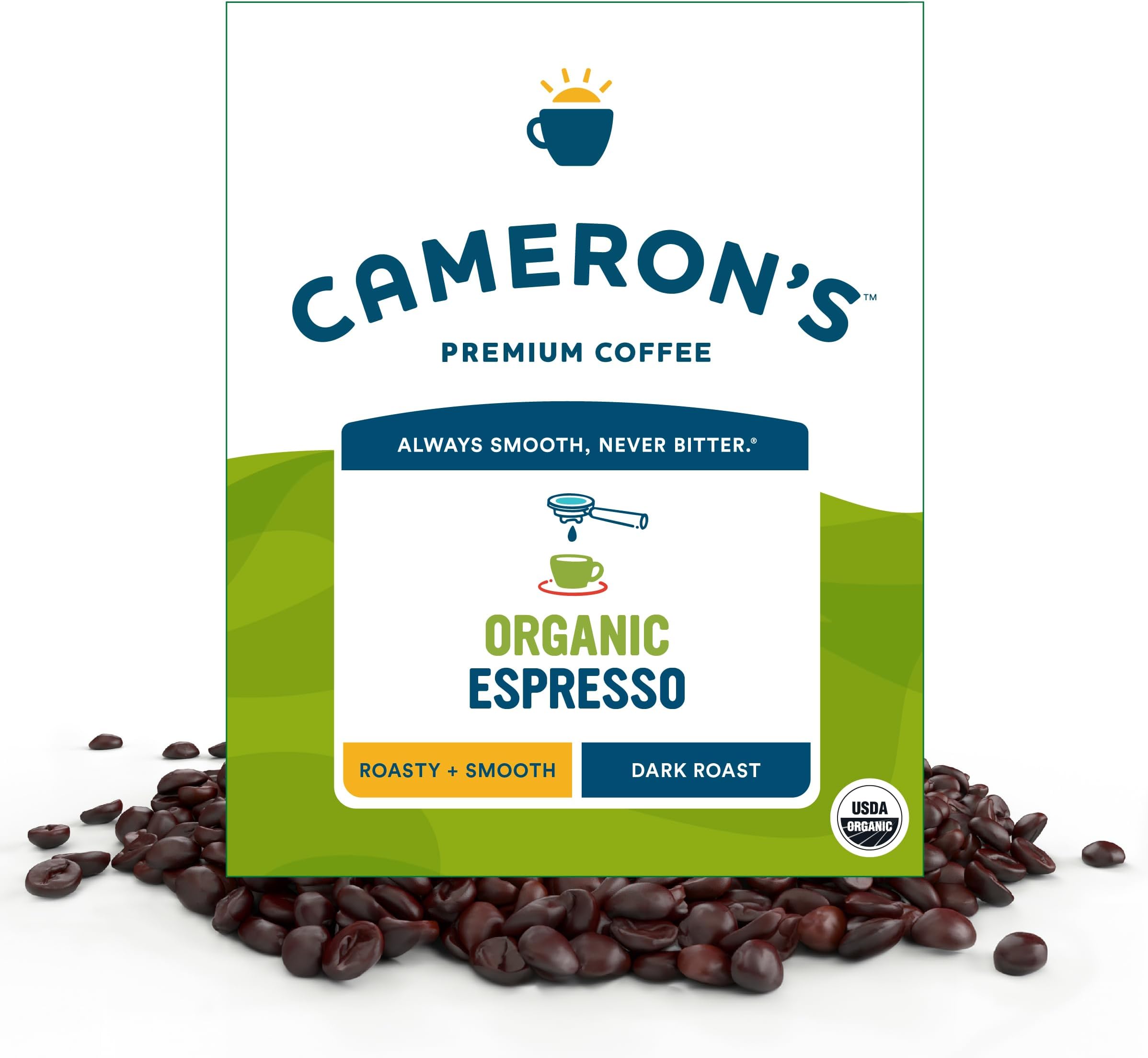 Roasted Whole Bean Coffee, Organic Espresso, 4 Pound