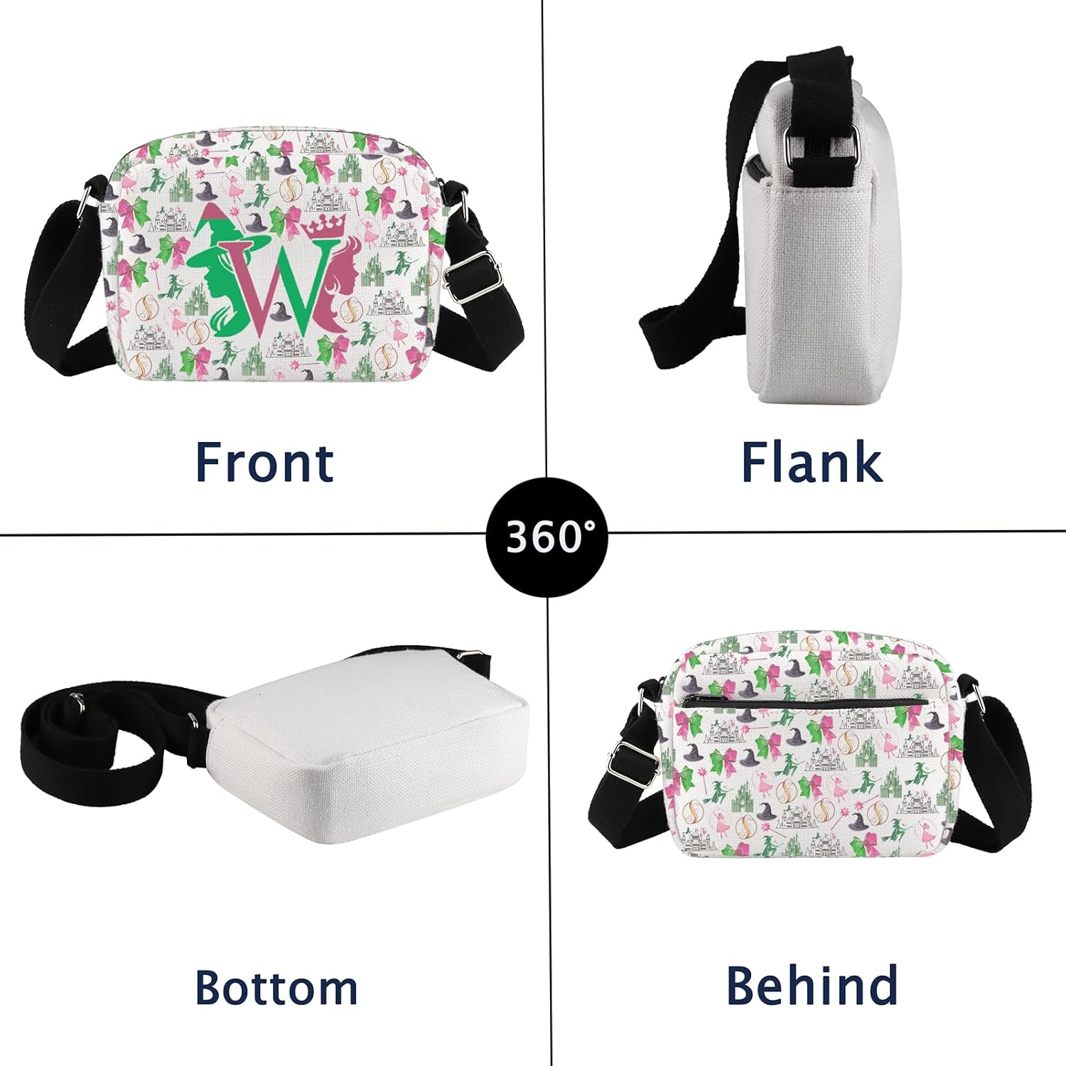 Musical Theatre Horizontal Crossbody Bag E And G Gift Stylish Gift For Lovers (W HCB) - Image 4