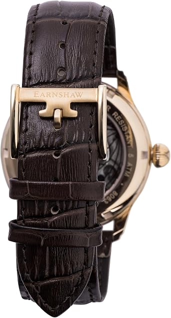 Thomas Earnshaw Men's ES-8063-02 Longitude Analog Display Chinese Automatic Brown Watch