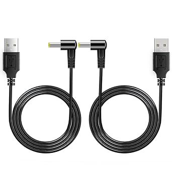 PChero 2 Packs USB DC Cables for Panasonic K2GHYYS00002 HD Camcorder | Ideal Power Supply Replacement Charger Charging Cords for HC-V180K HC-V380K HC-V770 HC-VX870 HC-WX970 HC-WXF991