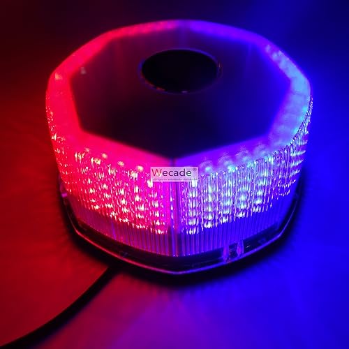 Miniatura 6 de Wecade Luz de advertencia de peligro de emergencia con 240 luces LED brillantes para techo de coche, luz estroboscópica (verde)