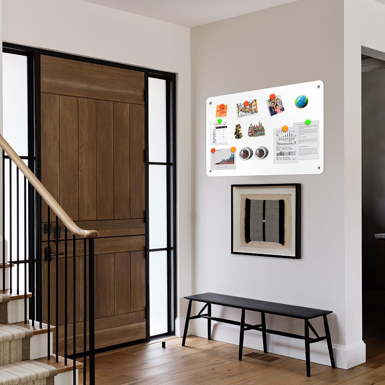 DUJEQM DUJEQM Tableau Magnétique Mural pour Photo et Documents - Tableau Magnetique Frigo, Bureau ou Mur, Bande Magnetique Autocollant Plaque Aimantée Tableau d'Affichage avec 10 Aimants Noirs (2PCS DUJEQM DUJEQM Tableau Magnétique Mural pour Photo et Documents - Tableau Magnetique Frigo, Bureau ou Mur, Bande Magnetique Autocollant Plaque Aimantée Tableau d'Affichage avec 10 Aimants Noirs (2PCS