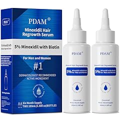 5 Minoxidil for Men Hair Growth Serum - Minoxidil for Women Serum with Biotin for Thicker Healthier Topical