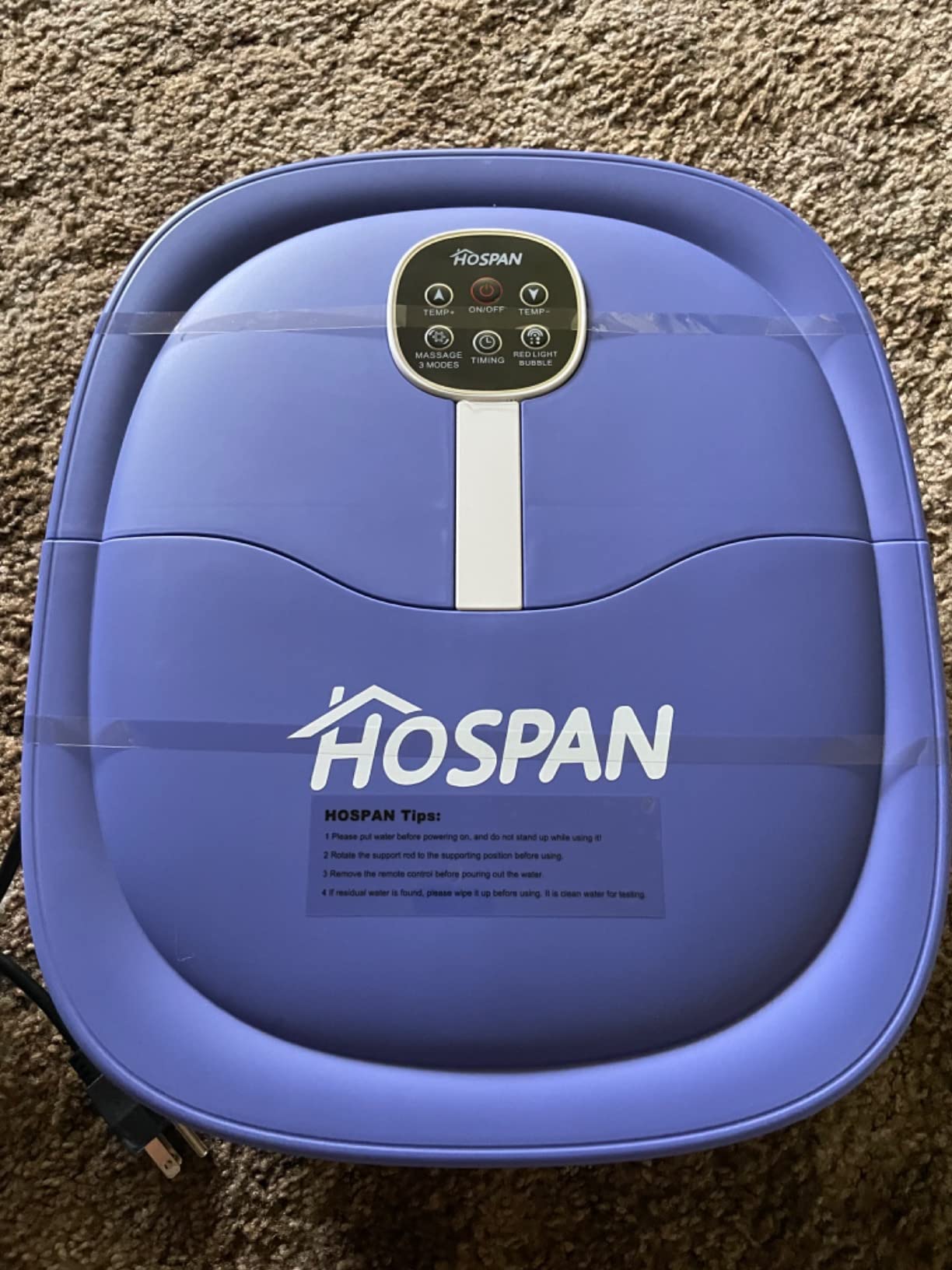 17/mo Finance Collapsible Foot Spa Electric Rotary Massage, HOSPAN