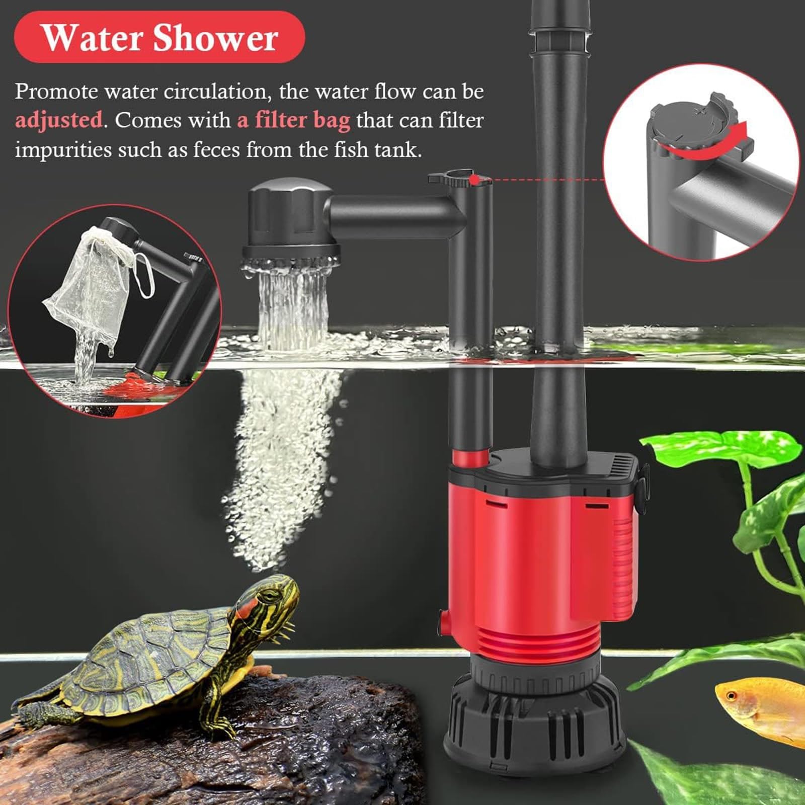 Manguera de sifón de acuario para cambio de agua y limpieza de grava, herramienta de mantenimiento extraíble para peceras