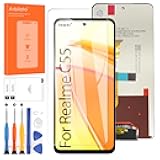 Screen for Oppo Realme C55 Screen Replacement for Realme C55 LCD Screen RMX3710 Touch Display Digitizer Assembly Repair Parts(Black No Frame)