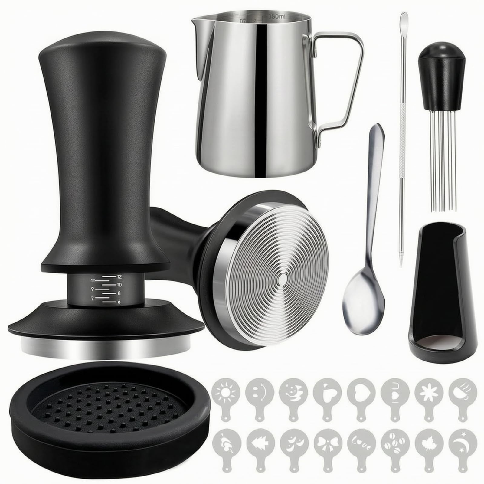 Pressino Caffè con Tappetino, Set Da 22 Pezzi 58MM