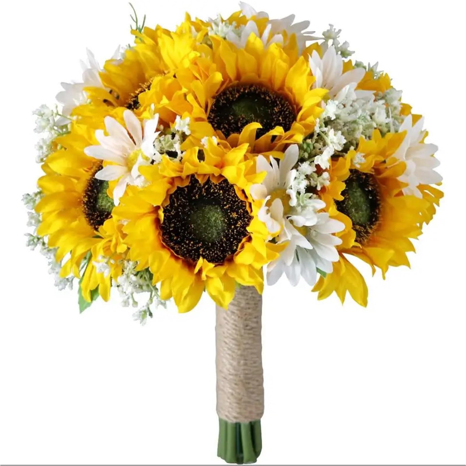 DSFIHJO Sunflower Wedding Bouquet Beautiful Sunflower Bouquet Silk Flower Artificial Flowers bridal Decoration Fake Wedding