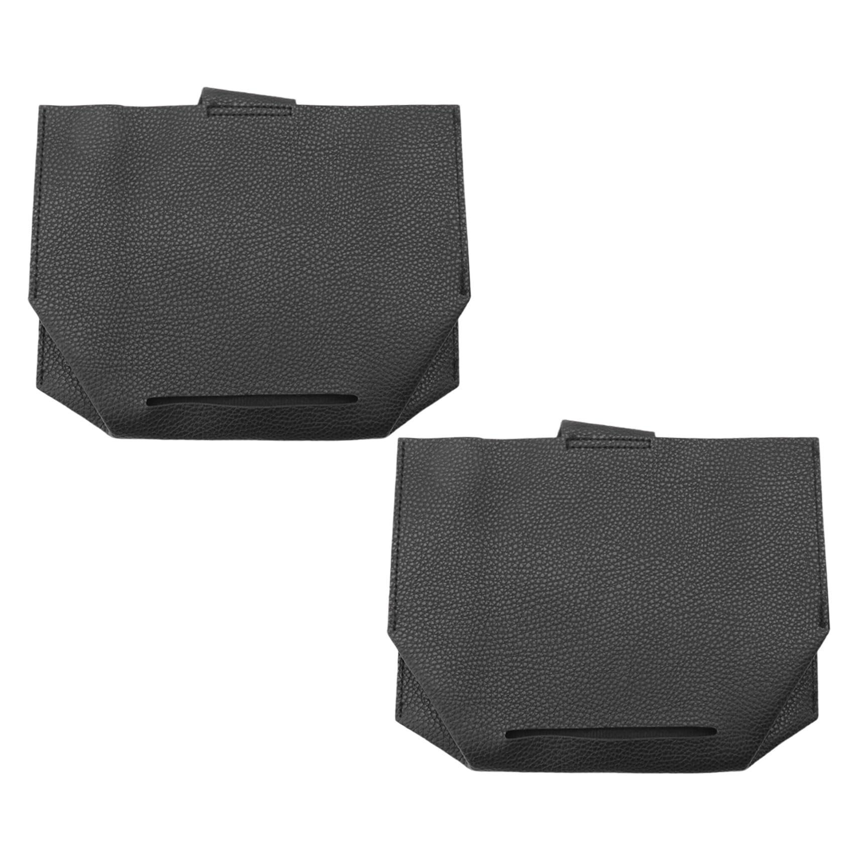 CTRLZS Tissue Box Cover Holder Compatible with Paper Hand Towels,Leather Paper Towel Dispenser for Tabletop,Bathroom,Car,