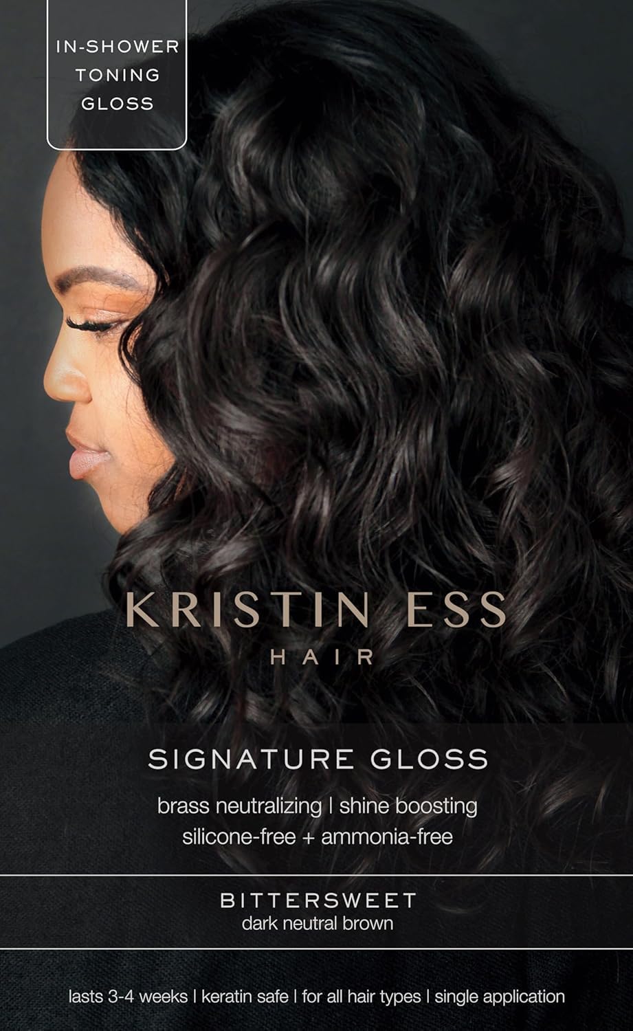 Kristin EssThe One Signature Hair Gloss - Bittersweet: Dark Neutral Brown