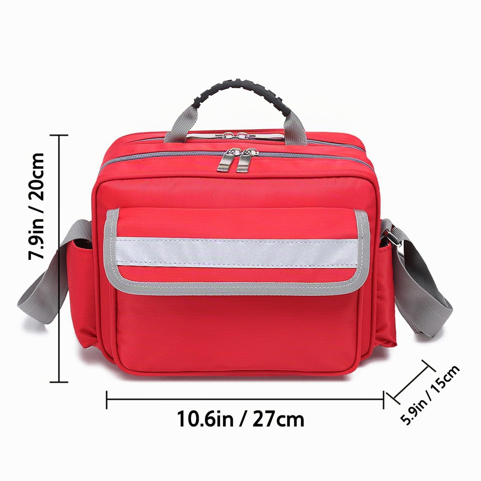 Sac médical pour traumatisme, compartiments étiquetés, kits de survie d'urgence avec bandoulière, sac de premiers secours EMT pour ambulanciers paramédicaux et fournitures médicales