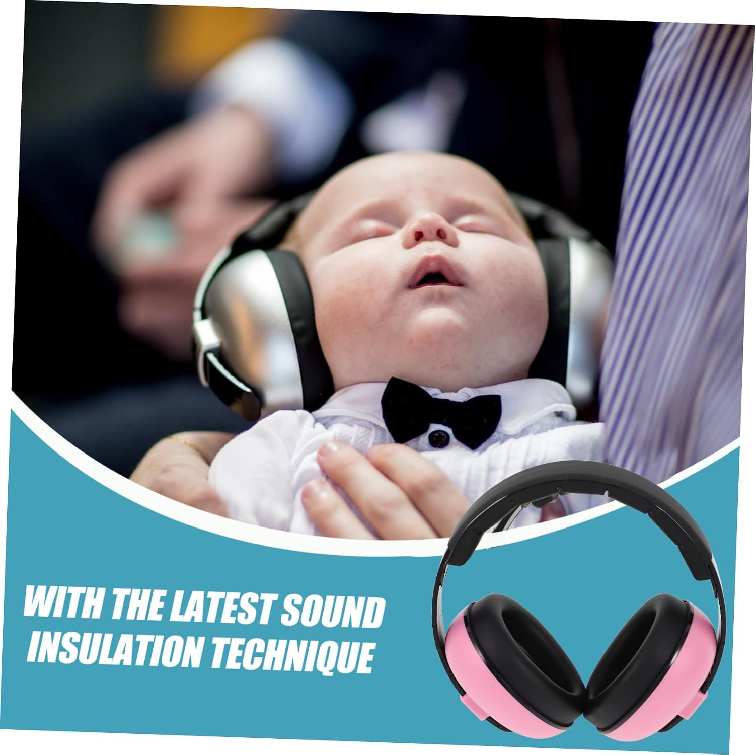 TOYANDONA Hearing Protection Earmuffs for Months Blocking Foam Ear Muffs with Snr Noise Reduction Lightweight Comfortable Sound Insulation for Loud Events and Sports