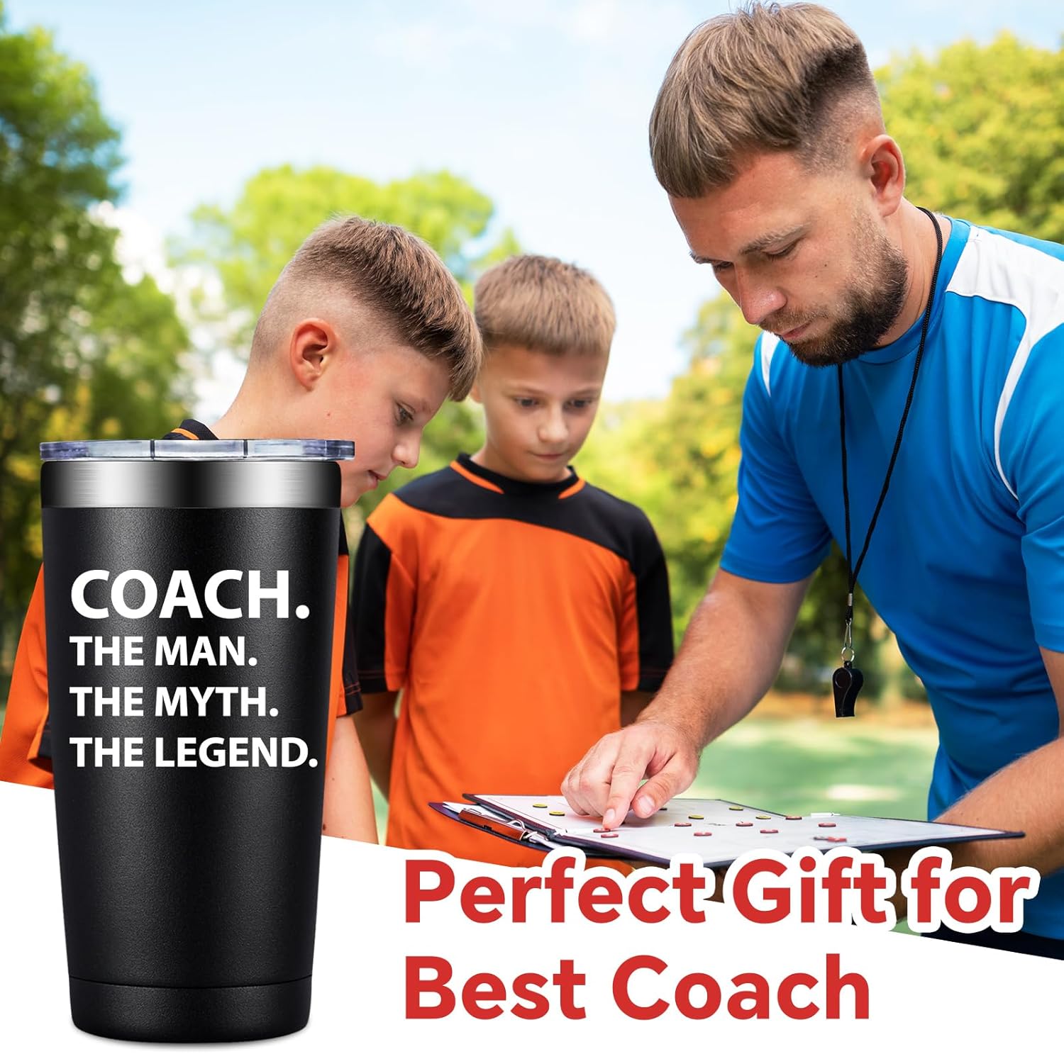BIRGILT Basketball Coach Gifts for Men - Best Coach Gifts for Appreciation - Thank You Gift for Coaches Hockey, Soccer, Swim, Cheer, Softball, Baseball, Football, Volleyball - 20oz Coaches Tumbler - Image 8
