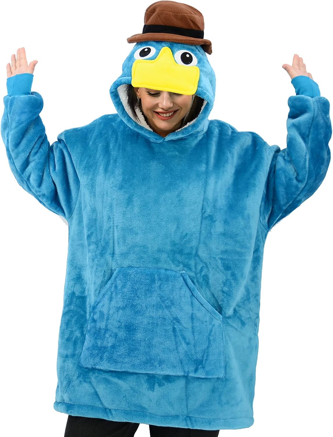 Platypus Wearable Blanket Sweatshirt with Sleeves Zambia Ubuy