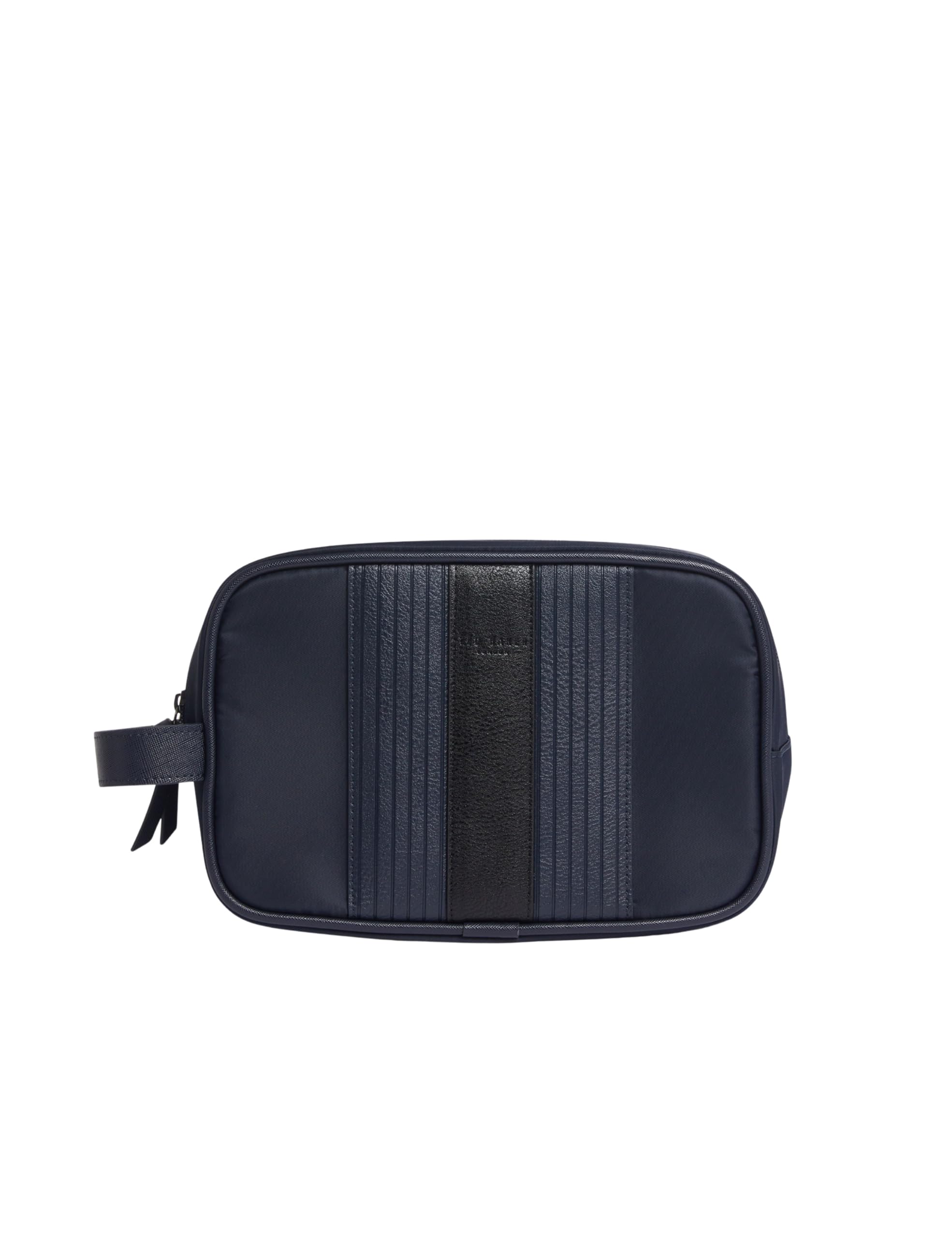 Ted Baker London Russo-core Twill pu Striped washbag, Navy