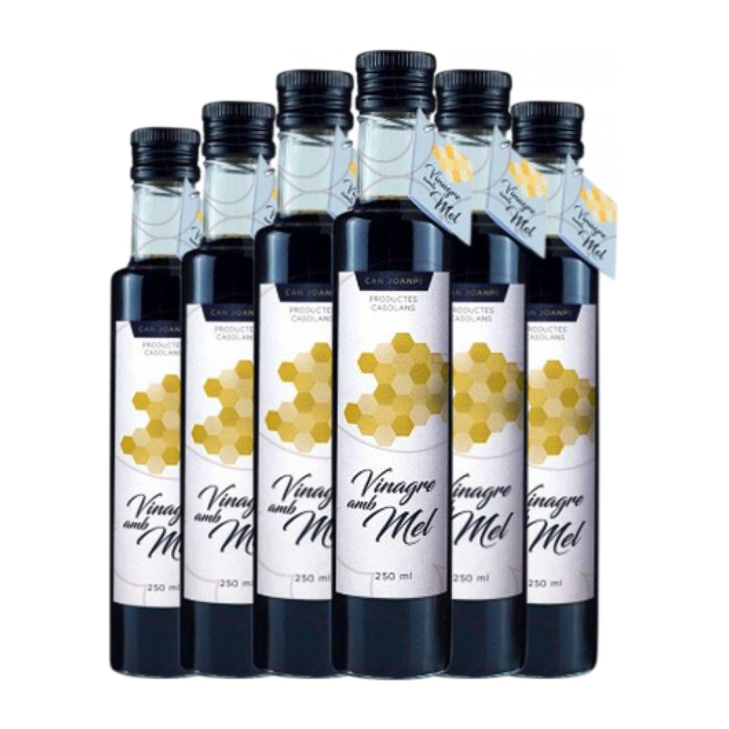 Vinagre Can Joanpi Mel Botellín 25 cl (Caja de 6 Botellín de 25 cl)