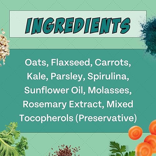 Miniatura 3 de Suplemento saludable de espirulina a base de plantas y golosinas para perros (5 onzas, 2 unidades)  Deja de comer hierba  Proteína vegana