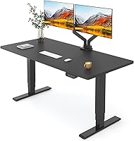 Vista 12 de FLEXISPOT E6 MAX - Escritorio de pie de madera maciza de acacia de 48 x 24 pulgadas, doble motor, capacidad de peso de 330 libras, escritorio