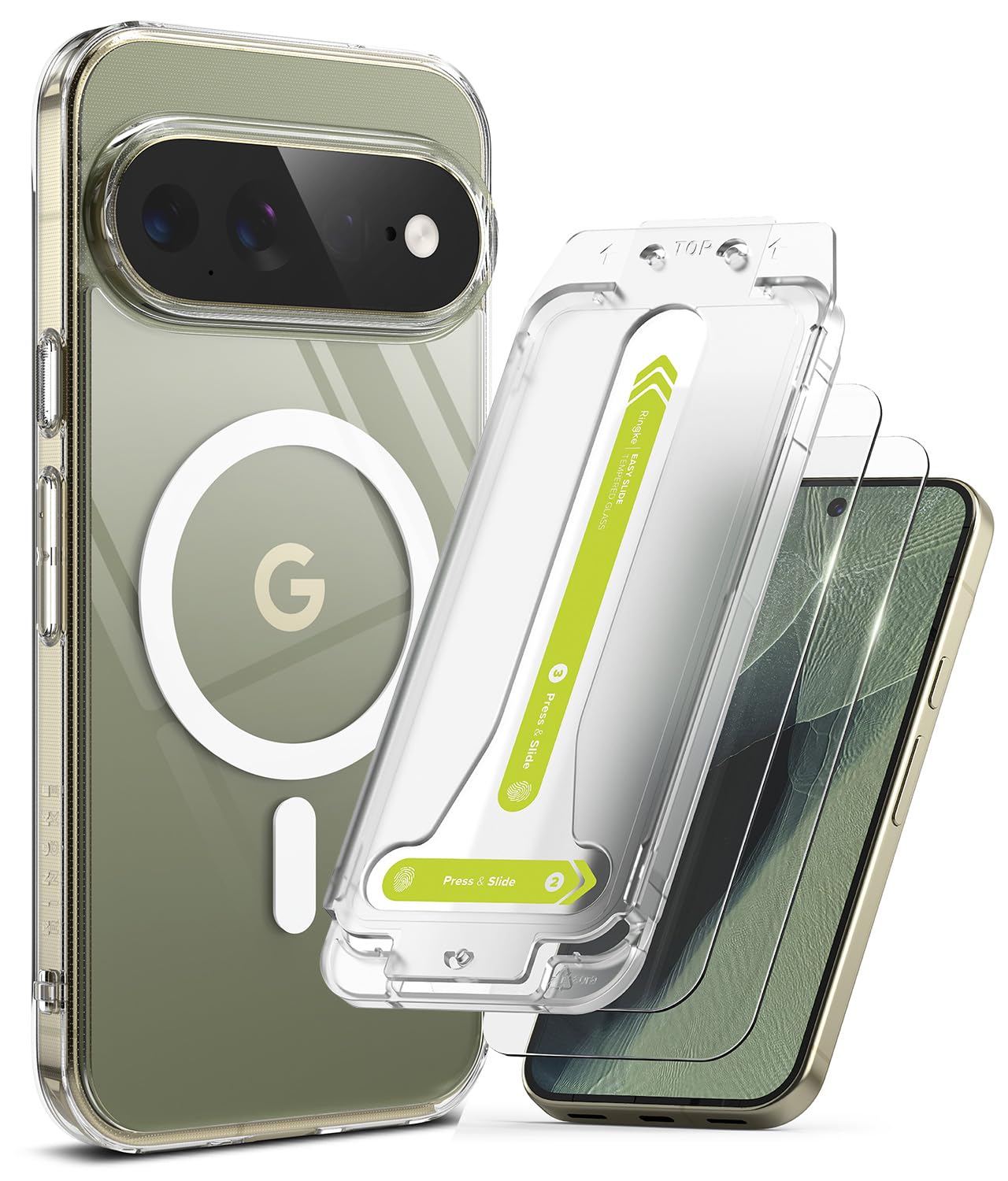Ringke Funda y Protector Pantalla para Pixel 11 Pro XL [Fusion Magnetic]