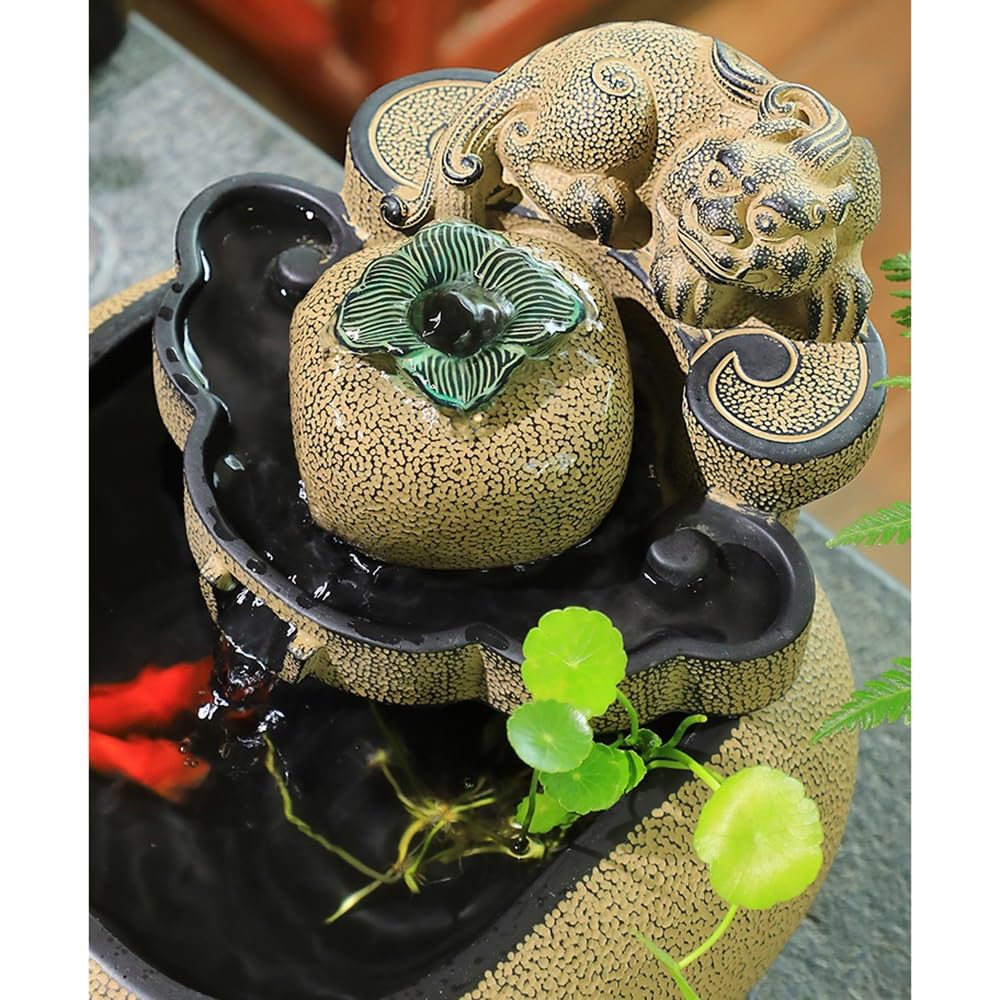 Cascada Interior Fuente de relajación sobremesa Estilo Chino con decoración Agua Corriente