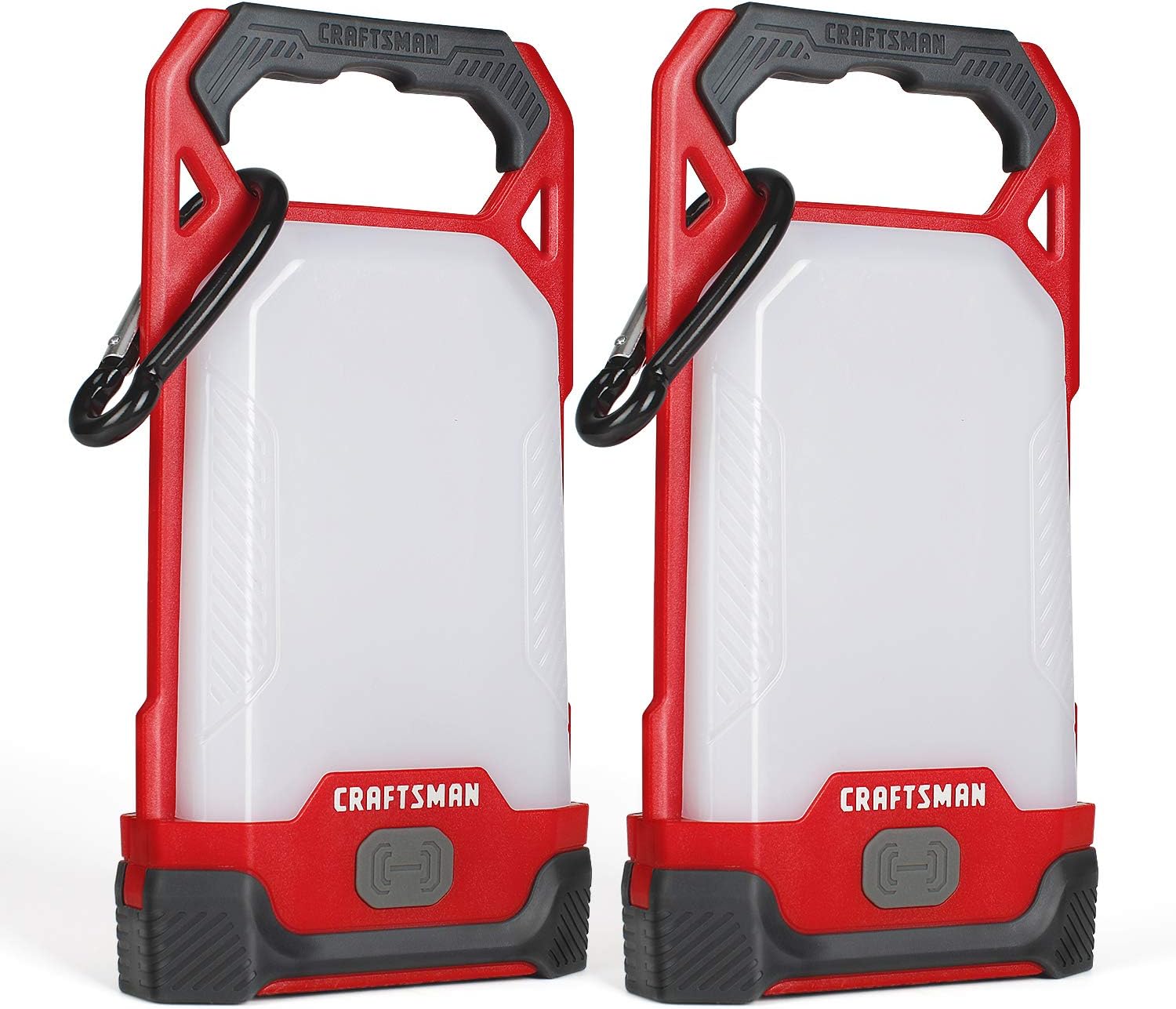 Craftsman LED Camping Lantern, Battery Powered & IPX4, Perfect Flashlight for Hiking, Home, Hurricane Emergency Survival Kits, AAA Alkaline Batteries Included(2 Pack)