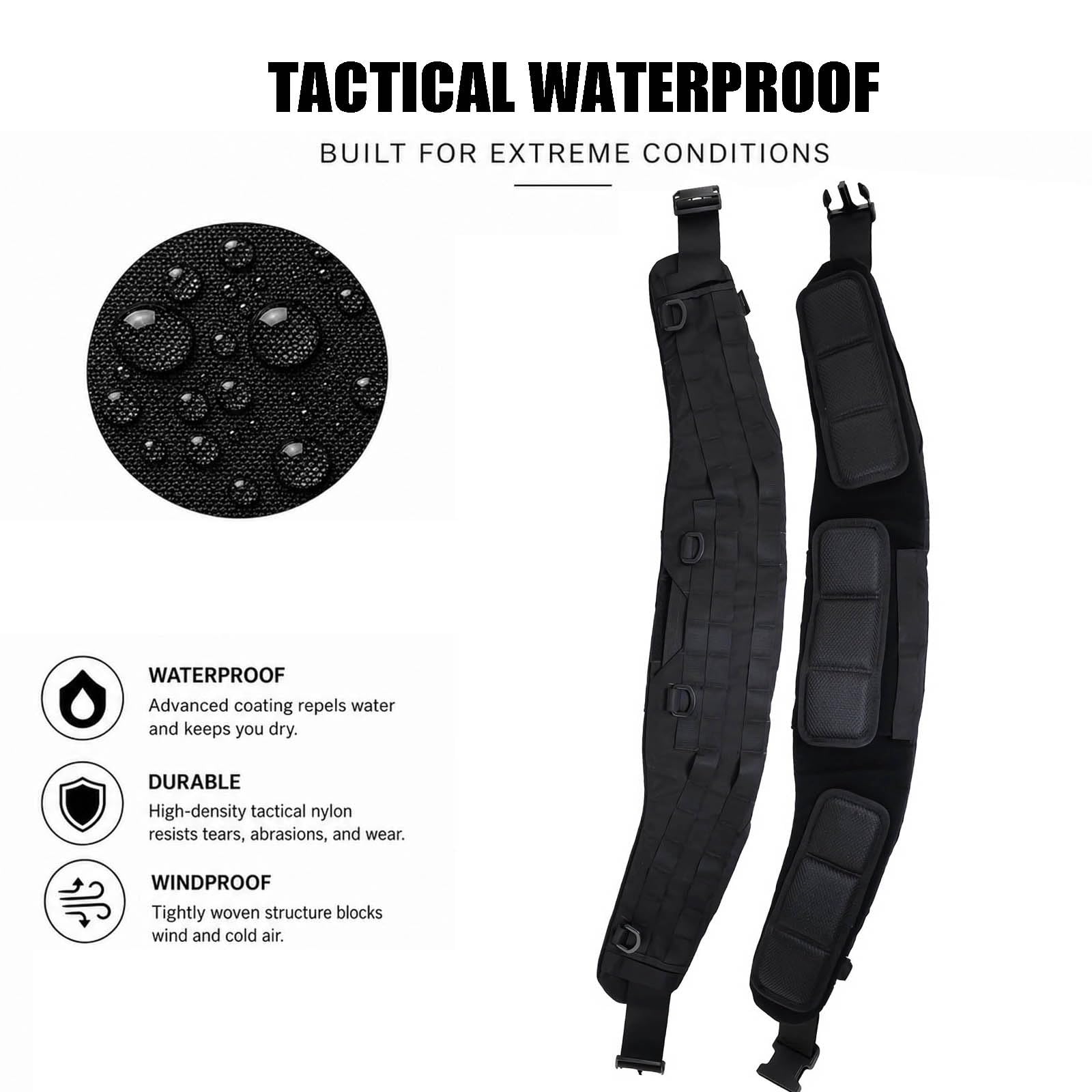 Cinturón Táctico Modular Acolchado para Combate, Nailon 1000D, Cinturón Táctico MOLLE de Alta Resistencia con Sistema de Liberación Rápida y Forro de Malla Transpirable(AFG)