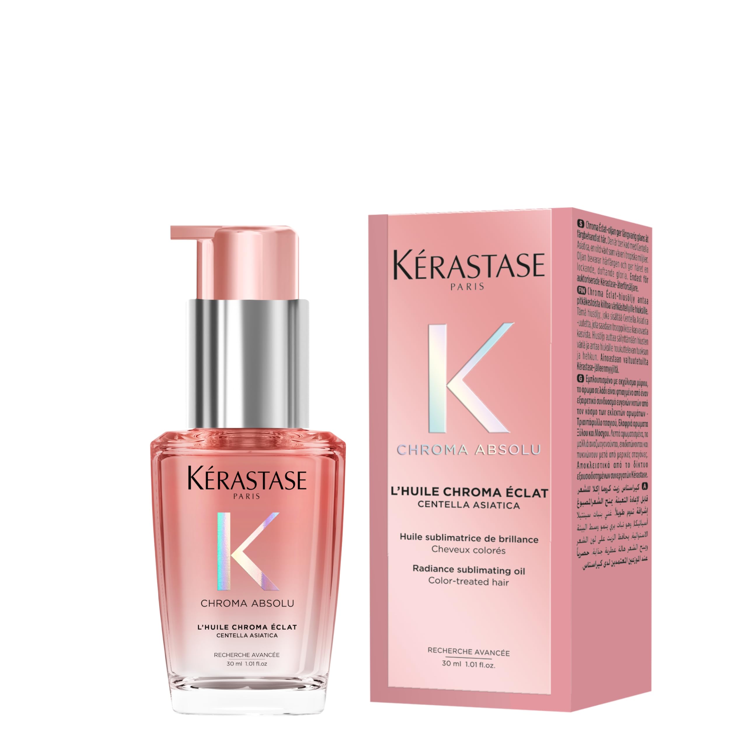 Kérastase Chroma Absolu l'Huile Cicagloss, regenerujący olejek pielęgnacyjny do włosów farbowanych, wzmacniająca kolor i połysk, 30 ml