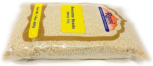 Miniatura 2 de Rani Semillas de sésamo blancas enteras, sin cáscara (grano), 14 onzas (400 gm), totalmente naturales, aptas para gluten, sin OMG, vegano, origen