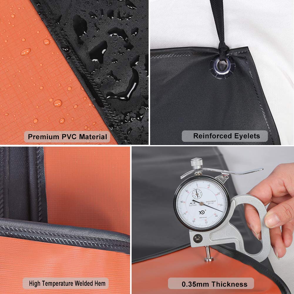 Delantal de PVC resistente a los productos químicos, delantal unisex de vinilo impermeable para lavar platos, aseo de perros, limpieza de peces