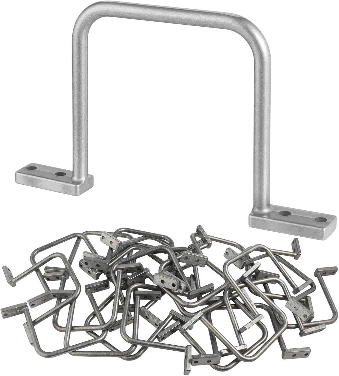 MUZIK 3 Inch Distribution Rings Aluminum D Ring, 25 Pcs Heavy Duty Cable Management D Rings for Wall Mount, Silver - Commercial & Residential Use, Easy Wiring Installation