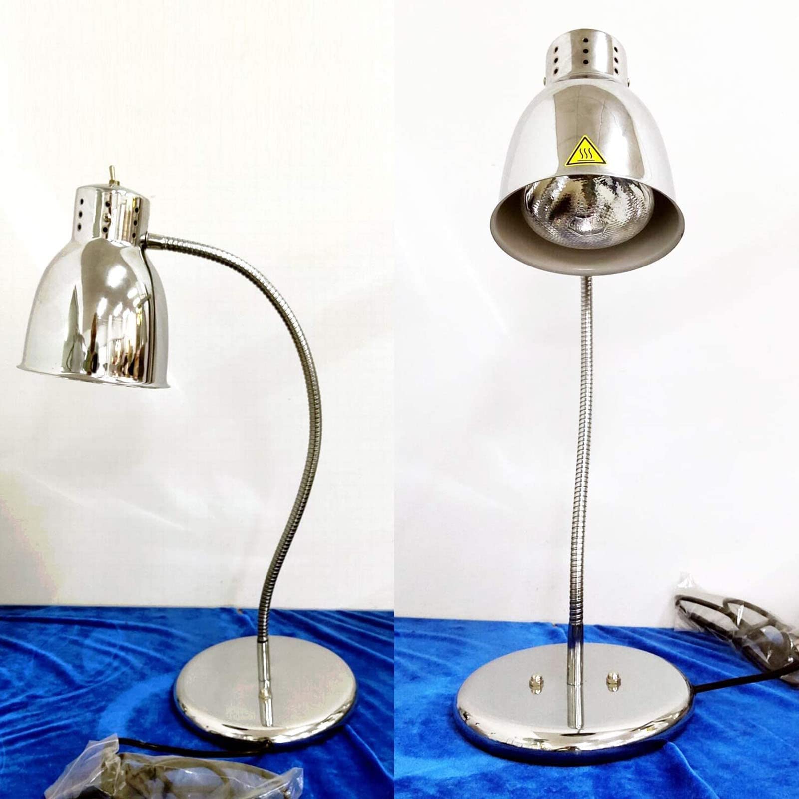 Lampa grzewcza do naczyń, pojedyncza żarówka grzewcza do żywności, do restauracji bufetowej, utrzymywania ciepła żywności, podgrzewana lampa do pizzy do steków