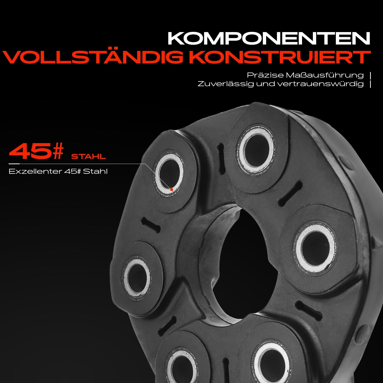 Frankberg Gelenkscheibe Hardyscheibe Kompatibel mit 1er 2004-2013 3er 1998-2013 X1 2009-2015 X3 2014-2017 X5 2000-2015 Z4 Roadster 2004-2017 Replace# 26111209168