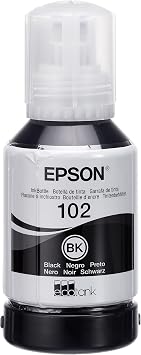 Epson EcoTank 102 Black Genuine Ink Bottle (Pack of 2)